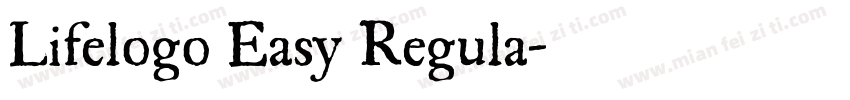 Lifelogo Easy Regula字体转换